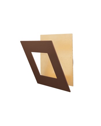 DALIA * APLIQUE CUADRADO 24W - ORO + CORTEN